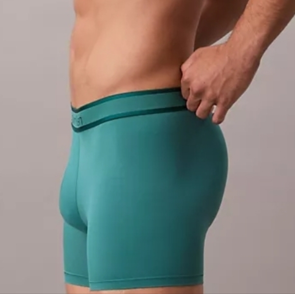 Calvin Klein Men's Tonal Logo Micro Boxer Brief NWT Lively Teal - Picture 3 of 4